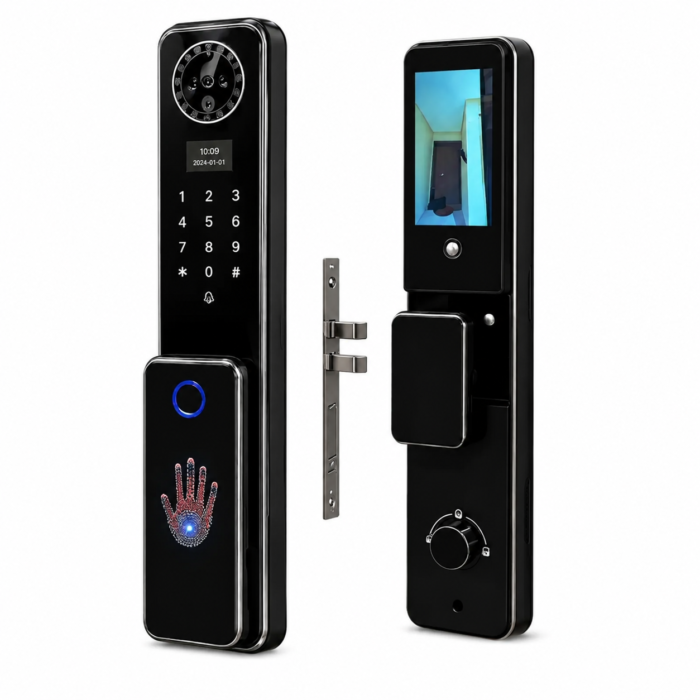 VISION FACE – Serrure Connectée Premium avec Reconnaissance Faciale & Caméra HD